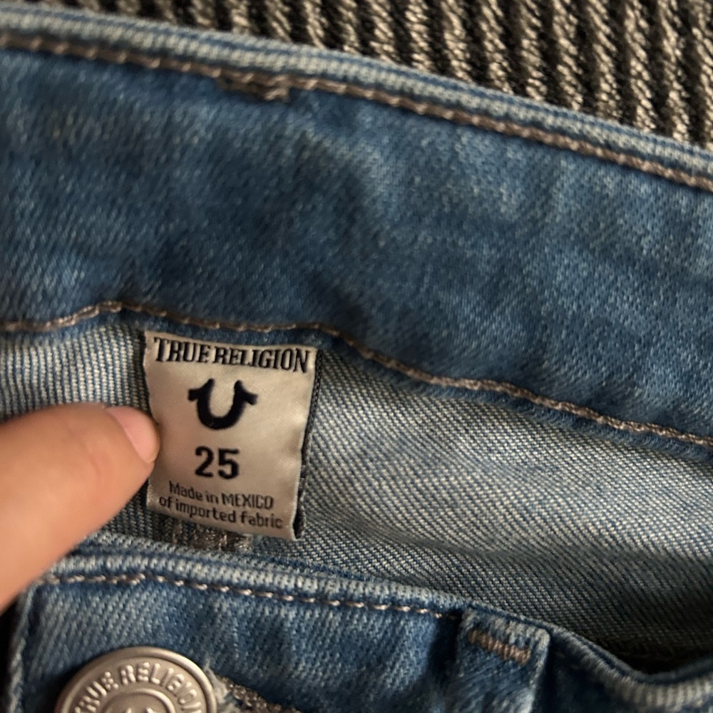 True Religion Light Blue Flare Jeans - Picture 4 of 8